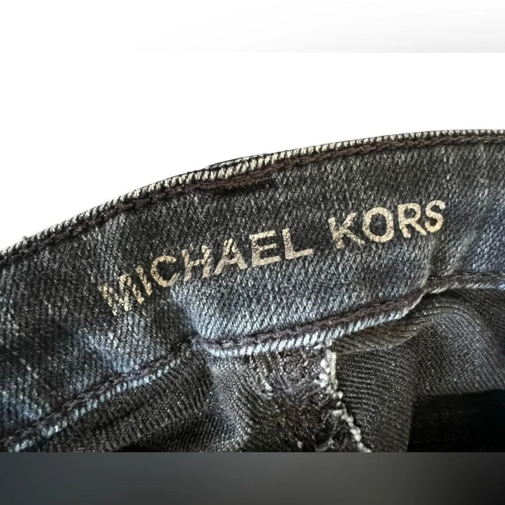 Michael Kors Womens Jeans Dark Wash Straight Leg Stretch Denim Size 10